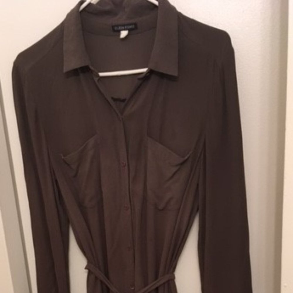 Eileen Fisher midi dress wild silk
